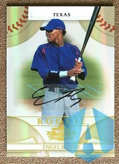 2008 Engel Beltre #132 Donruss Threads Autograph 296/465 Texas Rangers